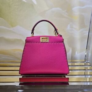 Fendi Peekaboo Mini Selleria Fuschia Pink